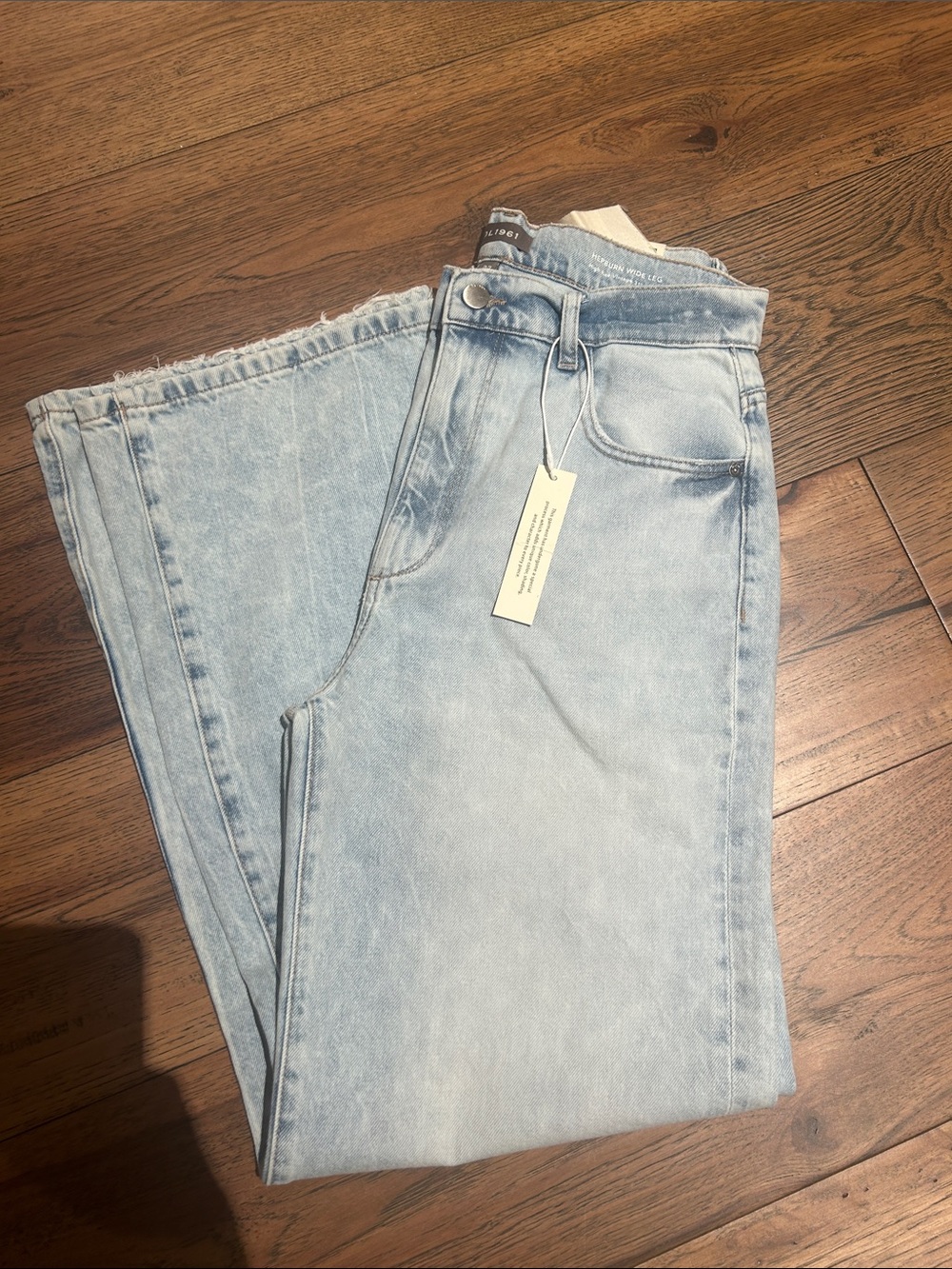 DL1961 Light Blue DL vintage Hepburn wide leg Jean